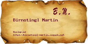 Birnstingl Martin névjegykártya